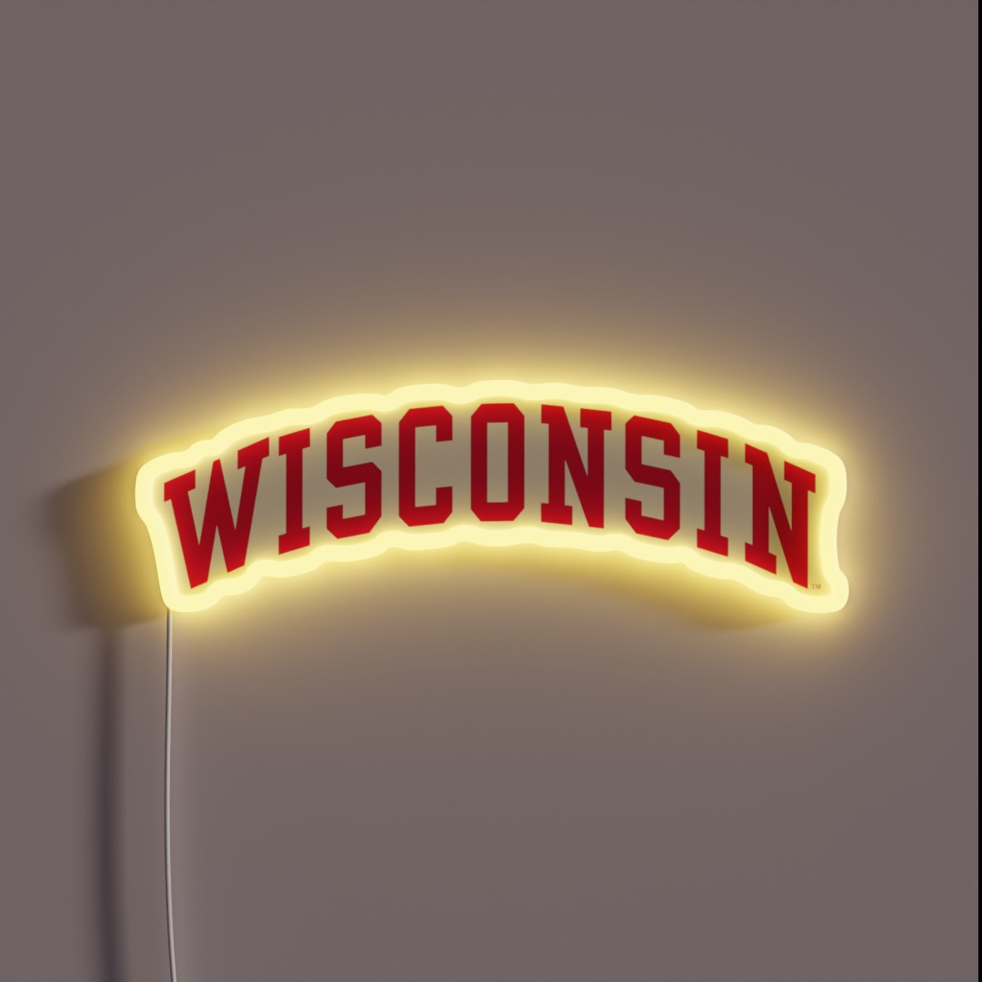 Wisconsin RGB Neon Sign Wisconsin RGB Neon Sign