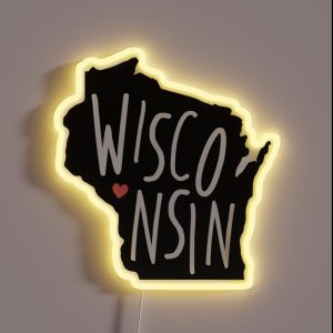 Wisconsin RGB Neon Sign