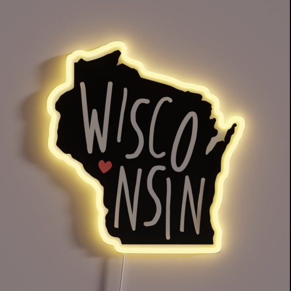 Wisconsin RGB Neon Sign