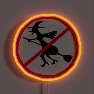 Witch Prohibition RGB Neon Sign Witch Prohibition RGB Neon Sign