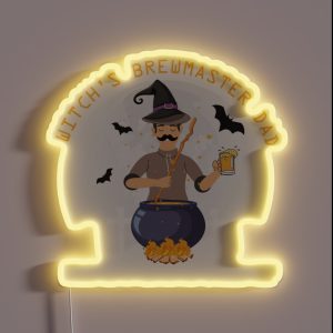 Witch S Brewmaster Dad RGB Neon Sign
