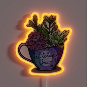 Witches Brew Succulents RGB Neon Sign