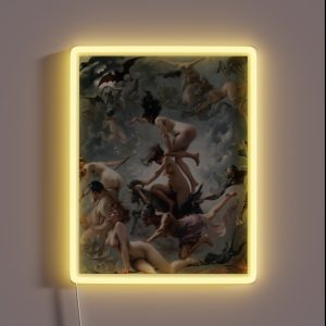 Witches Going To Their Sabbath Luis Ricardo Falero RGB Neon Sign