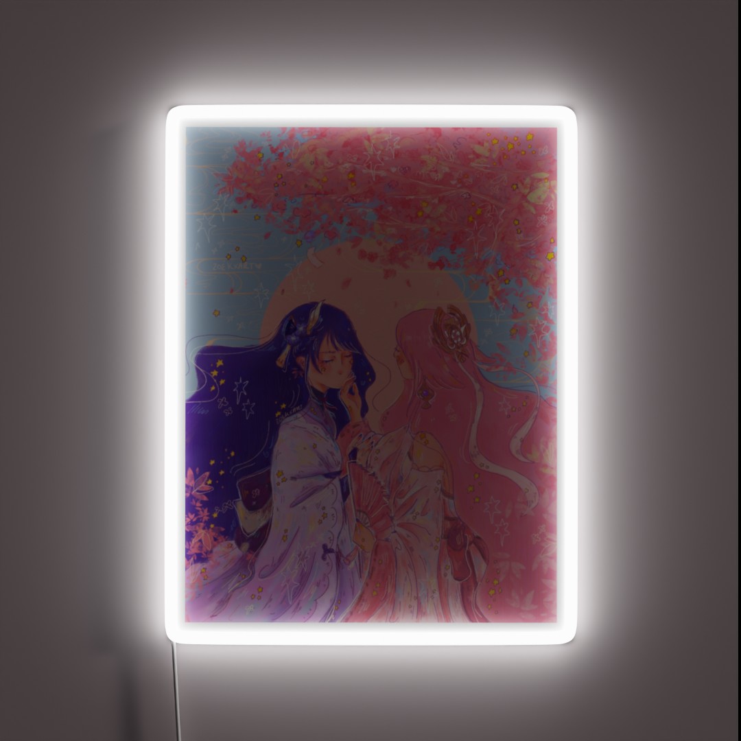 With You Thunder Falls Silent RGB Neon Sign With You Thunder Falls Silent RGB Neon Sign