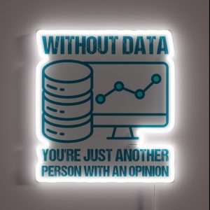 Without Data You Re Just Another Person With An Opinion RGB Neon Sign Without Data You Re Just Another Person With An Opinion RGB Neon Sign