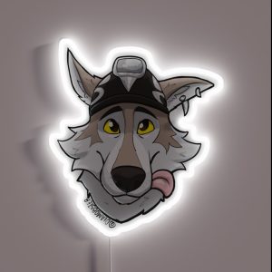 Wolf Dell RGB Neon Sign