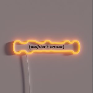 Wolfstar S Version RGB Neon Sign