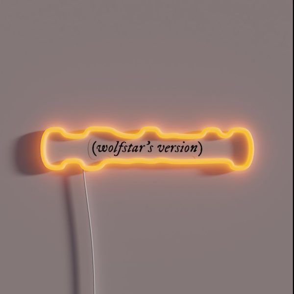 Wolfstar S Version RGB Neon Sign