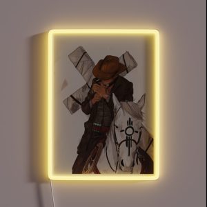 Wolfwood Cowboy RGB Neon Sign