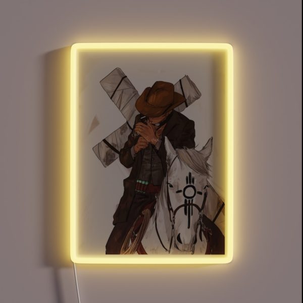 Wolfwood Cowboy RGB Neon Sign