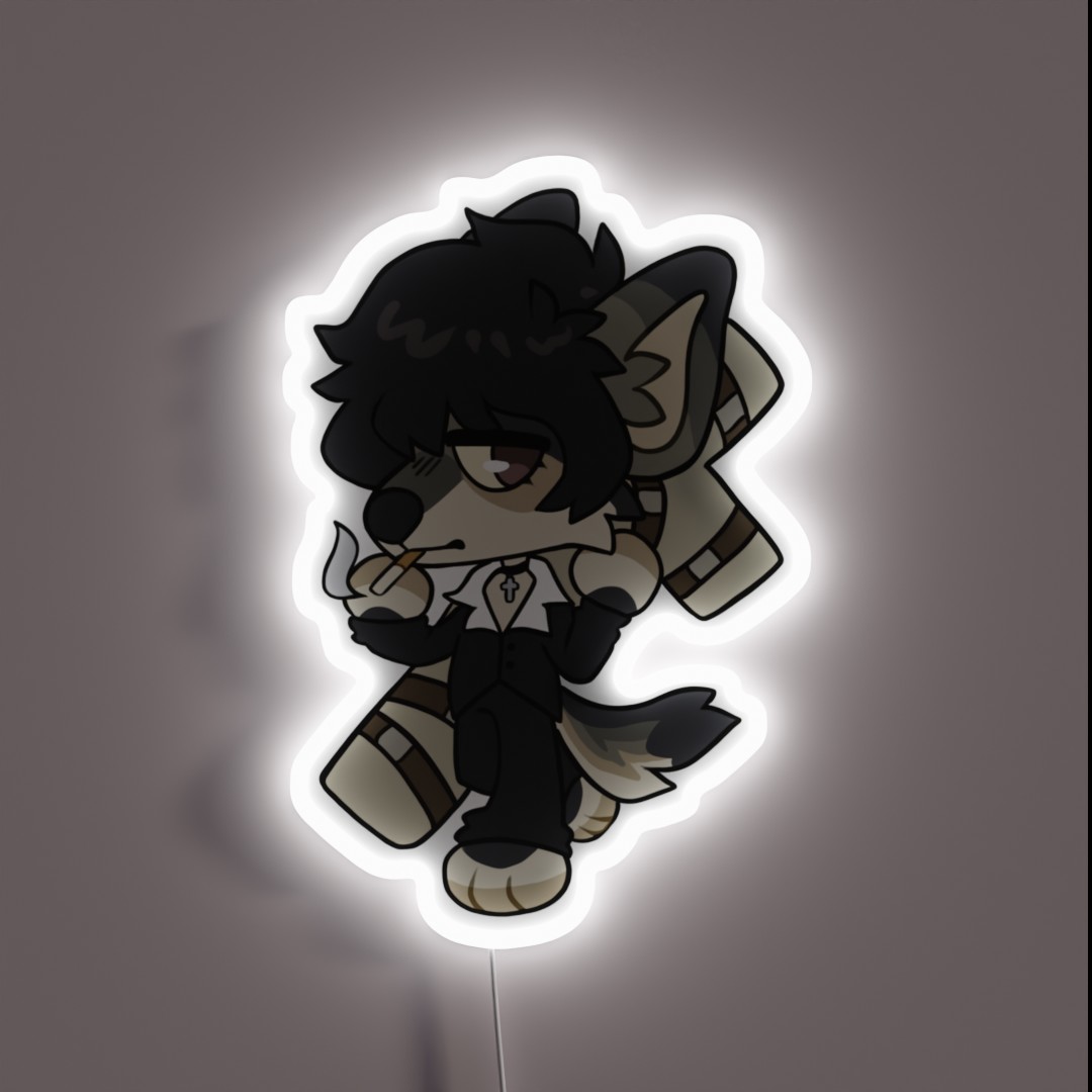 Wolfwood Doggy RGB Neon Sign Wolfwood Doggy RGB Neon Sign