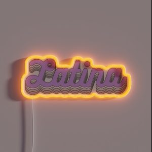 Women Latina Power RGB Neon Sign Women Latina Power RGB Neon Sign