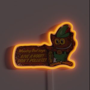 Woodsy Owl RGB Neon Sign Woodsy Owl RGB Neon Sign