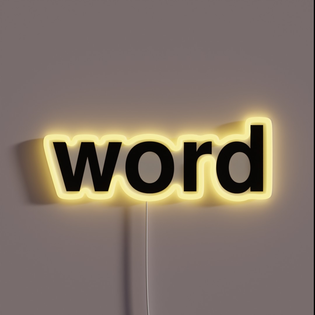 Word RGB Neon Sign Word RGB Neon Sign