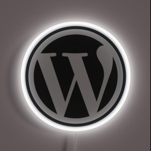 WordPress RGB Neon Sign