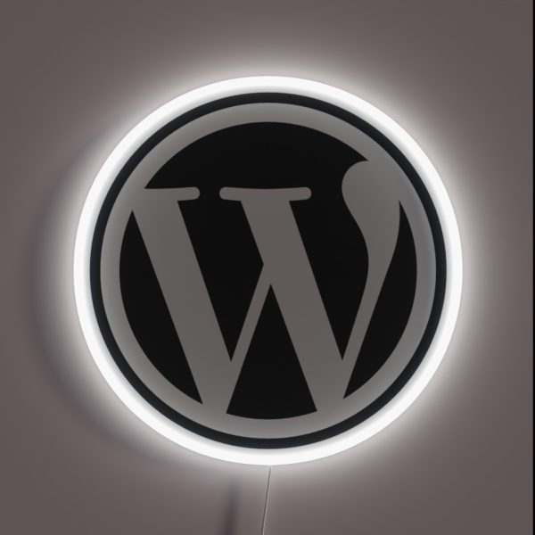 WordPress RGB Neon Sign