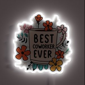 Workplace Dynamo Best Coworker Ever RGB Neon Sign
