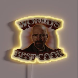 World S Best Cook Walter White Breaking Bad Design RGB Neon Sign