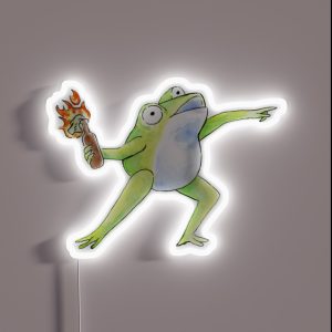 Wreak Havoc Frog RGB Neon Sign Wreak Havoc Frog RGB Neon Sign