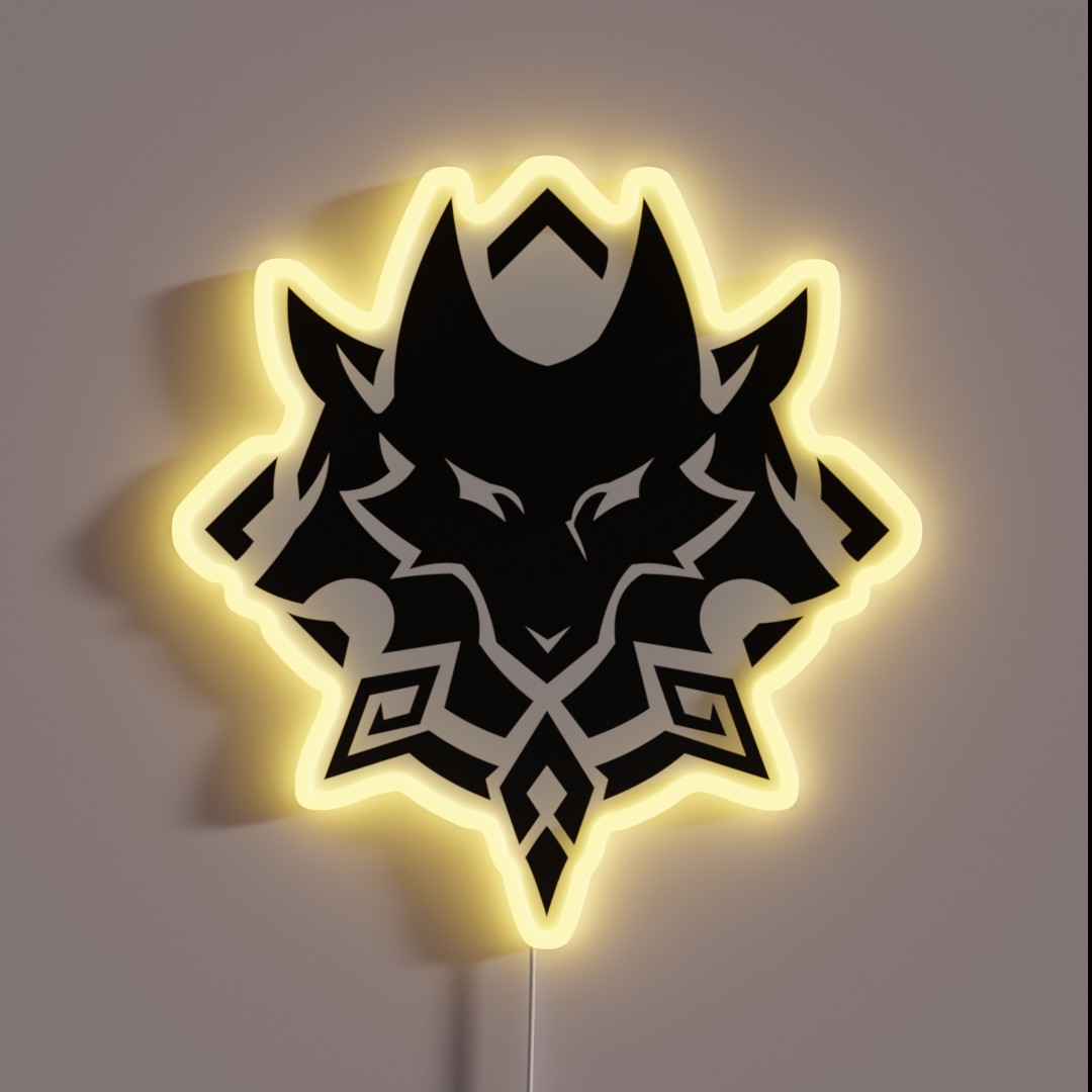 Wriothesley Constel Lation Logo Genshin Impact RGB Neon Sign Wriothesley Constel Lation Logo Genshin Impact RGB Neon Sign