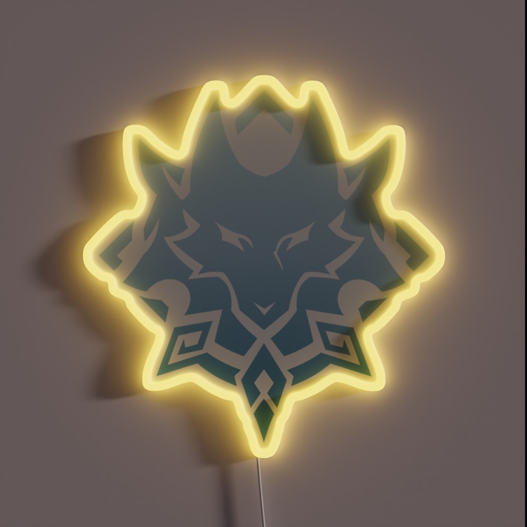 Wriothesley Constel Lation Logo Genshin Impact RGB Neon Sign Wriothesley Constel Lation Logo Genshin Impact RGB Neon Sign