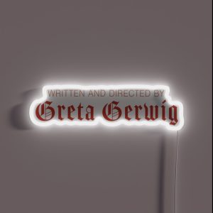 Written And Directed RGB Neon Sign Written And Directed RGB Neon Sign