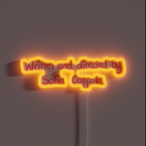 Written And Directed RGB Neon Sign
