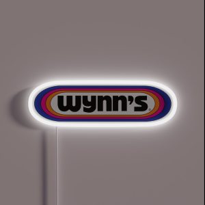 Wynn S Racing Retro Logo RGB Neon Sign