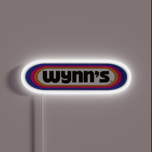 Wynn S Racing Retro Logo RGB Neon Sign