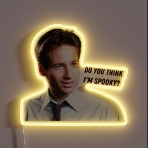 X Files Spooky Mulder RGB Neon Sign