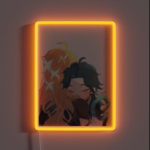 Xiao And Aether Genshin Impact RGB Neon Sign Xiao And Aether Genshin Impact RGB Neon Sign