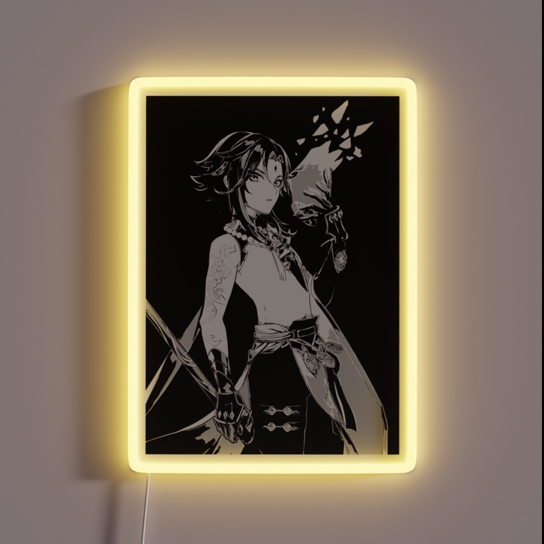 XIAO Genshin Impact Black RGB Neon Sign XIAO Genshin Impact Black RGB Neon Sign
