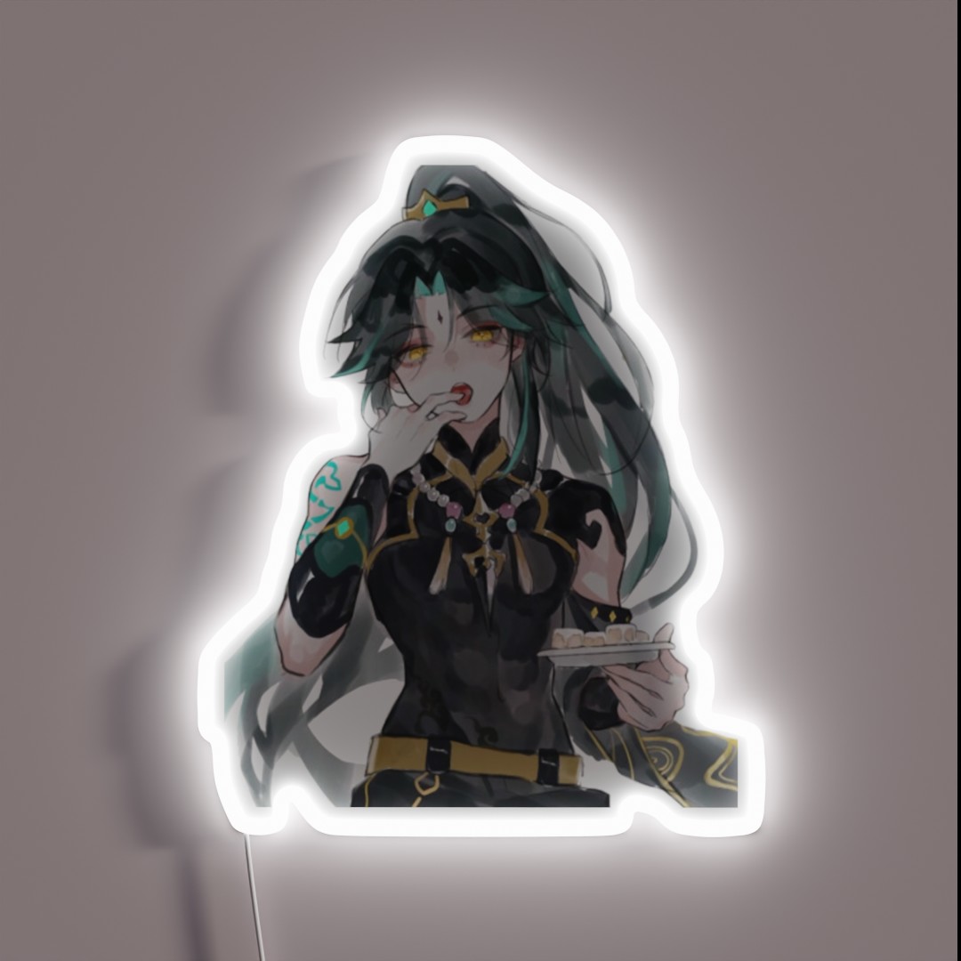 Xiao Genshin Impact Fanart Ponytail Xiao RGB Neon Sign Xiao Genshin Impact Fanart Ponytail Xiao RGB Neon Sign