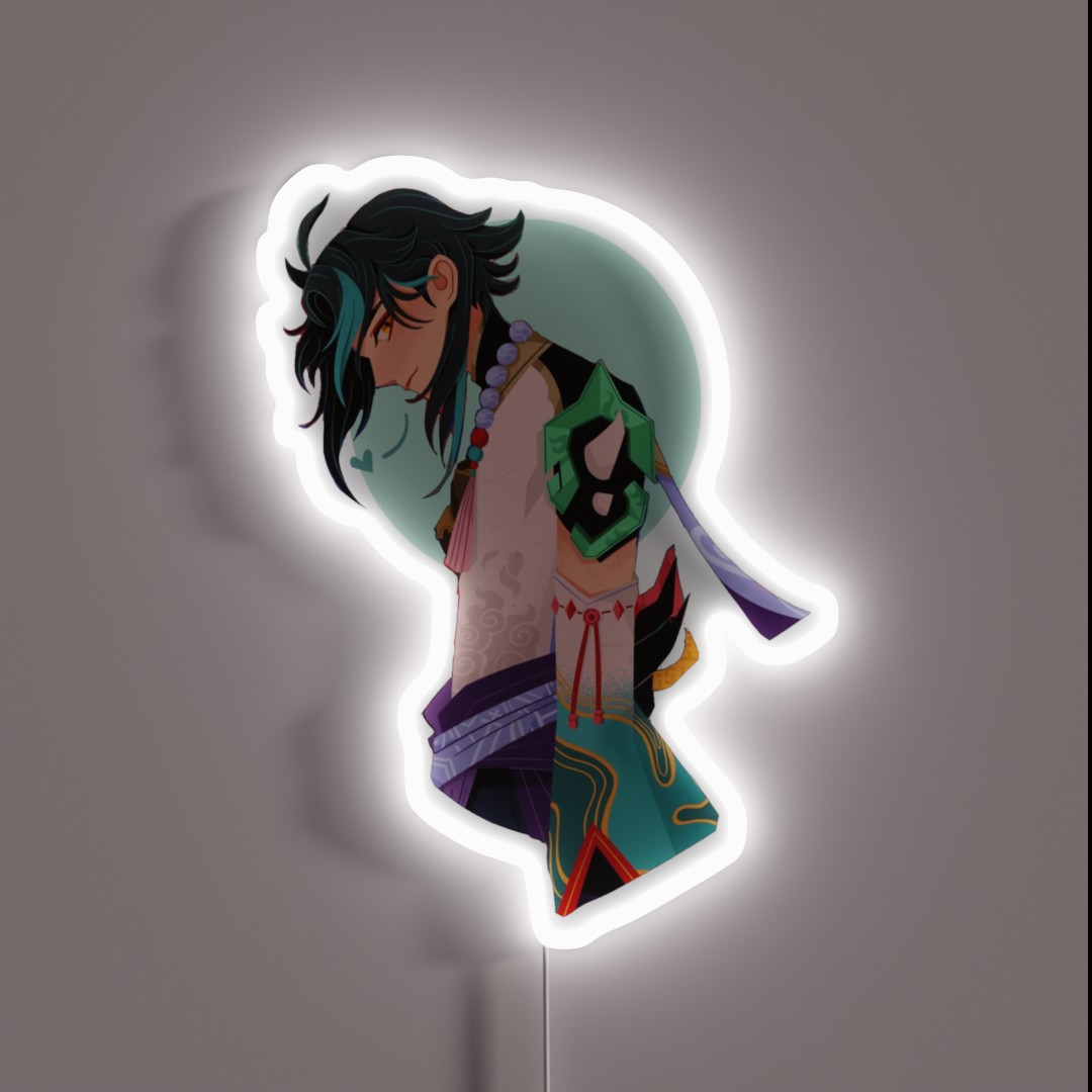 Xiao Lineless Illustration RGB Neon Sign Xiao Lineless Illustration RGB Neon Sign