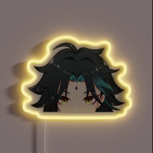 Xiao Peeker Genshin Impact Peeker RGB Neon Sign Xiao Peeker Genshin Impact Peeker RGB Neon Sign