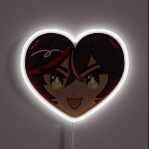 Xinyan Genshin Impact Heart RGB Neon Sign
