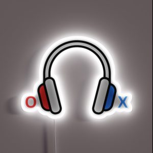 XO Headphones RGB Neon Sign