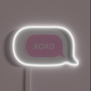 Xoxo Text Message Pastel Pink RGB Neon Sign