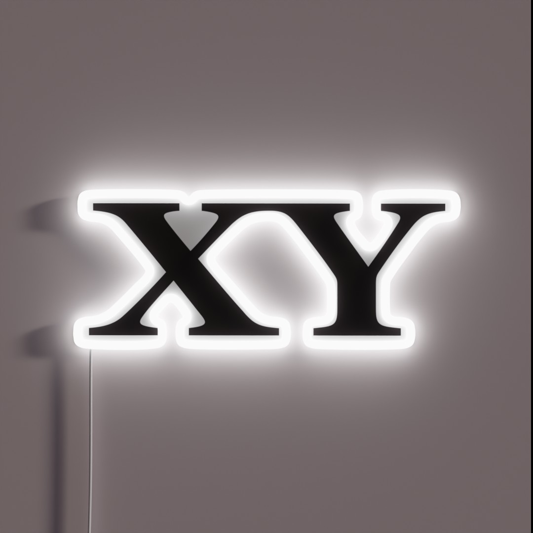 XY Chromosomes RGB Neon Sign XY Chromosomes RGB Neon Sign