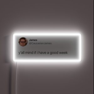 Y All Mind If I Have A Good Week RGB Neon Sign