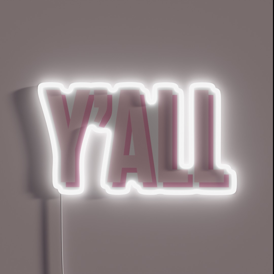 Y ALL RGB Neon Sign Y ALL RGB Neon Sign