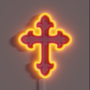 Y2k Cross Pink RGB Neon Sign