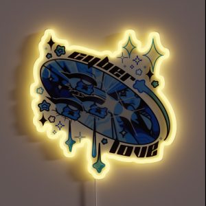 Y2k Cyber Love RGB Neon Sign Y2k Cyber Love RGB Neon Sign