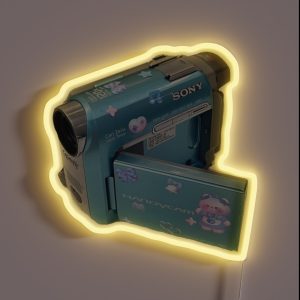 Y2k Digital Camera RGB Neon Sign