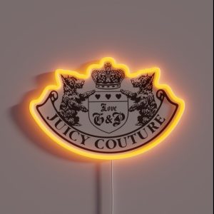 Y2k Juicy Couture Crest RGB Neon Sign