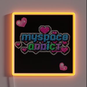 Y2k Myspace Edit RGB Neon Sign