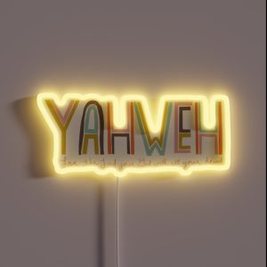 Yahweh RGB Neon Sign Yahweh RGB Neon Sign