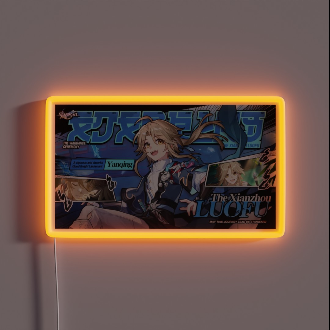 Yanqing Honkai Star Rail RGB Neon Sign Yanqing Honkai Star Rail RGB Neon Sign