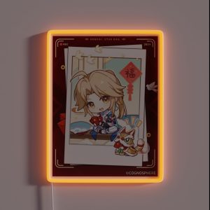 Yanqing Honkai Star Rail Welcomes The Spring Festival Fortune RGB Neon Sign