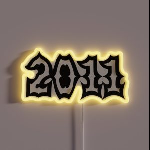 Year 2011 RGB Neon Sign